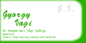 gyorgy vagi business card